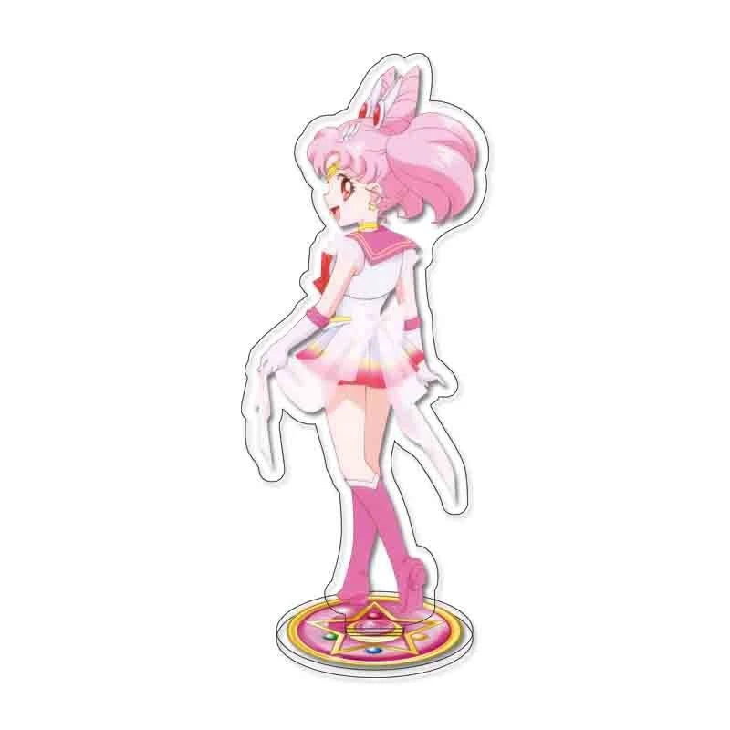 Anime SAILOR MOON Aino Minako Mizuno Ami Hino Rei Kino Makoto Cosplay Acrylic Figure Stand Model Plate Desk Decor Gift