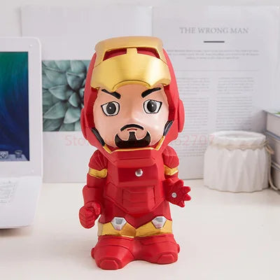 Cute Marvel Figures Anime Spiderman Iron Man America Captain America Hulk Avengers Originality Piggy Bank Kid Action Figure Gift