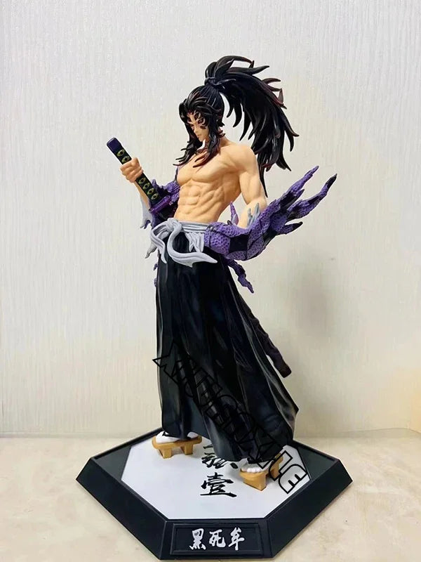 28cm Kokushibou Anime Figure Tanjiro Kamado Action Figure Tokitou Muichirou/Agatsuma Zenitsu Figurine Collectible Model Toy Gift