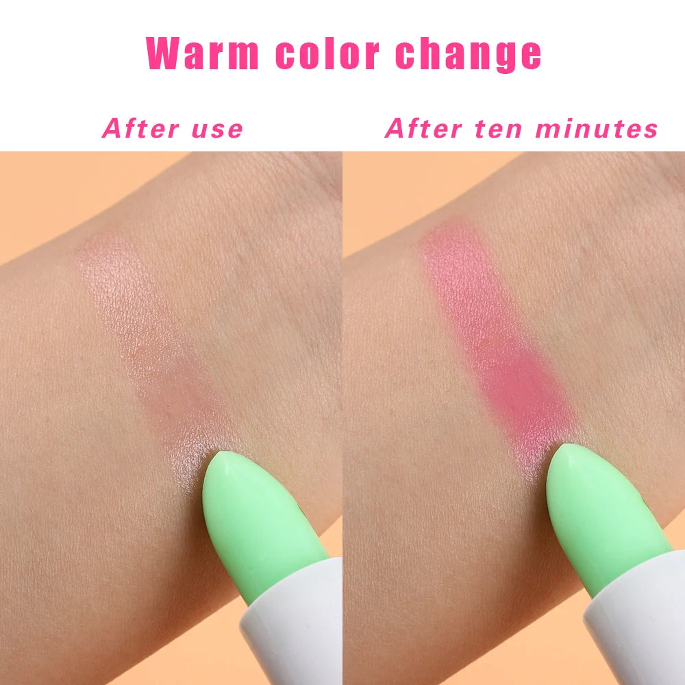 1PC Moisture Lip Balm Long-Lasting Natural Aloe Vera Lipstick Color Mood Changing Long Lasting Moisturizing Lipstick Anti Aging