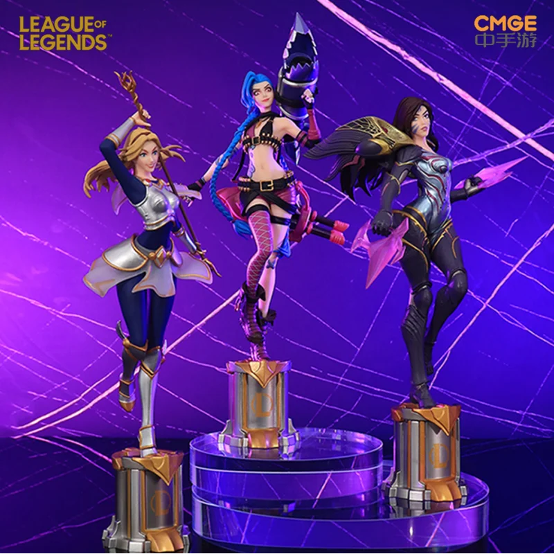 League Of Legends Jinx 3d Pen Anime Figurine Official Authentic Game Periphery Desk Decoration Ornament Toys Birthday Gifts