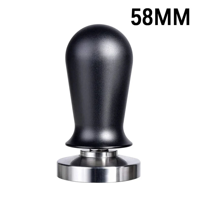 Calibrated Espresso Coffee Tamper 30lb Spring Loaded Elastic Coffee Tamper Aluminum/Wooden Stainless Steel Coffee Powder Hammer