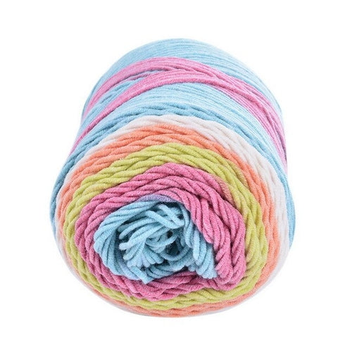 Segment Dyed Yarn 5 Strand Wool DIY Handmade