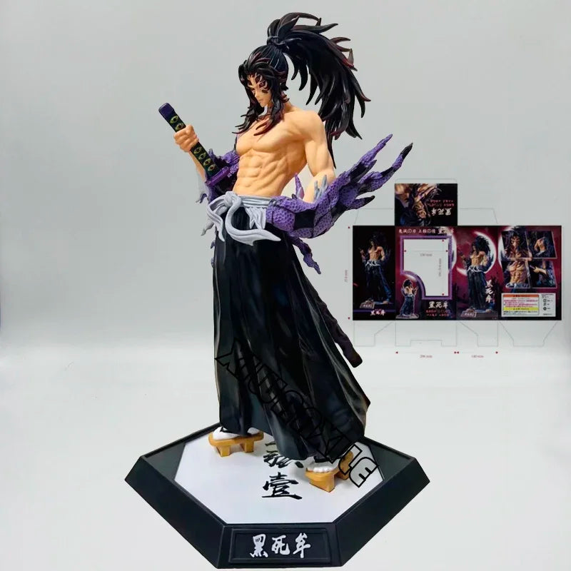 28cm Kokushibou Anime Figure Tanjiro Kamado Action Figure Tokitou Muichirou/Agatsuma Zenitsu Figurine Collectible Model Toy Gift