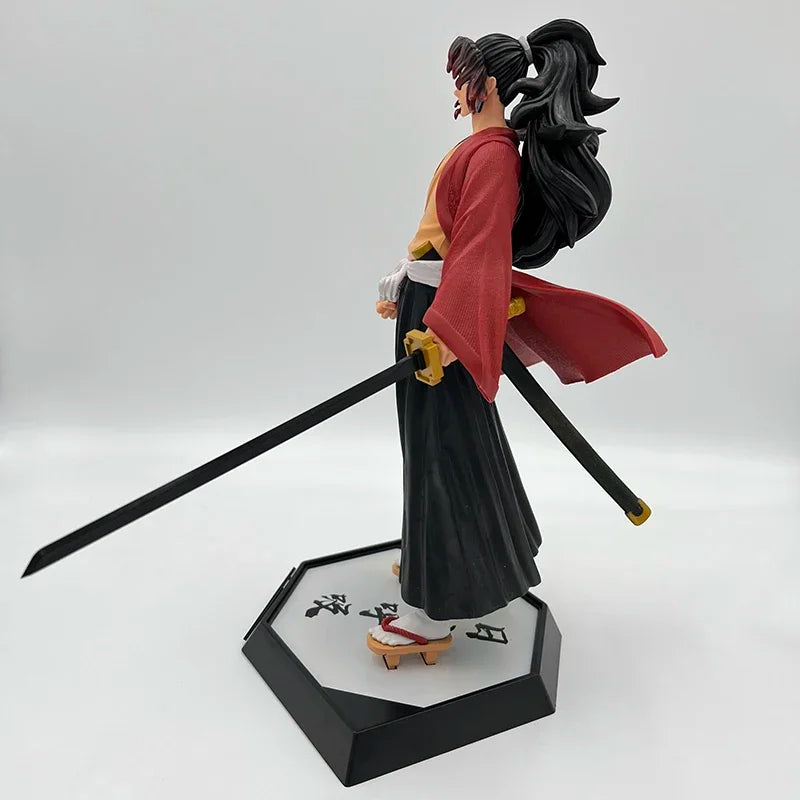 28cm Kokushibou Anime Figure Tanjiro Kamado Action Figure Tokitou Muichirou/Agatsuma Zenitsu Figurine Collectible Model Toy Gift