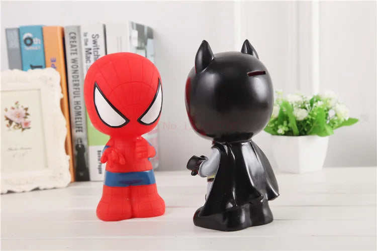 Cute Marvel Figures Anime Spiderman Iron Man America Captain America Hulk Avengers Originality Piggy Bank Kid Action Figure Gift