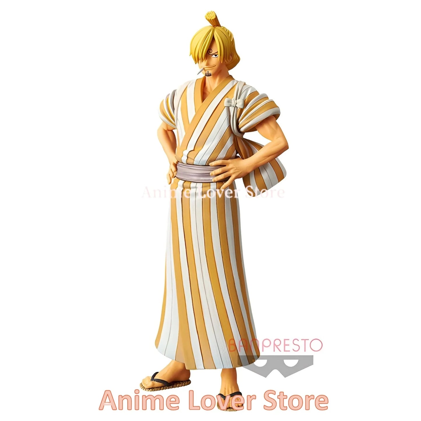 Bandai Banpresto Original One Piece DXF Wano Country Luffy Chopper Zoro Sanji Nami Robin Usopp Anime Figures Toys for Kids Gift