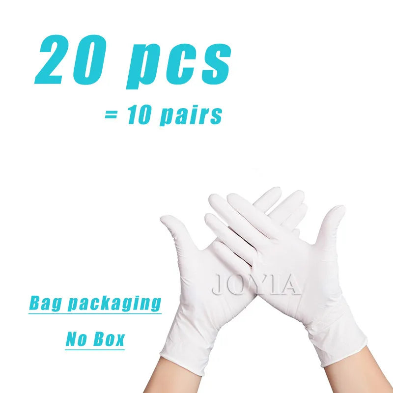 Black Disposable Nitrile Gloves 100pcs Latex Free Powder-Free Small Medium Large Pink Tattoo Gloves For Work Kitchen Clean XS XL