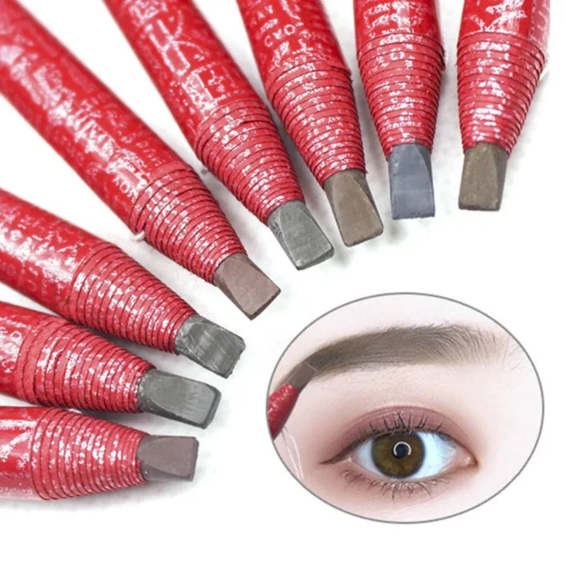 Tattoo Eyebrow Pencil Holding Makeup Chinese Style Waterproof Eyebrow Pencil Tint Enhancers Long Lasting Cosmetics Professional