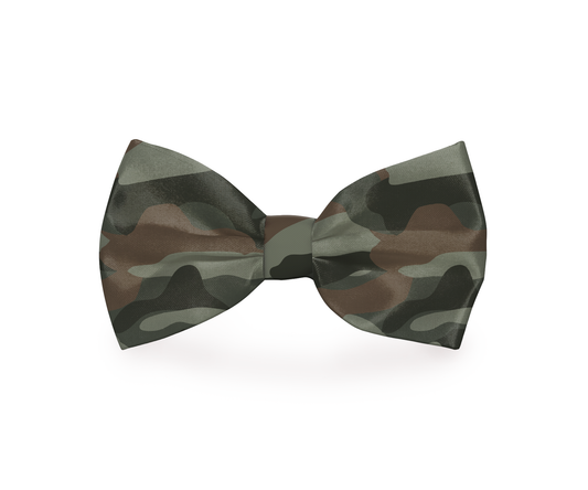 Army Camouflage Dog Bow Tie