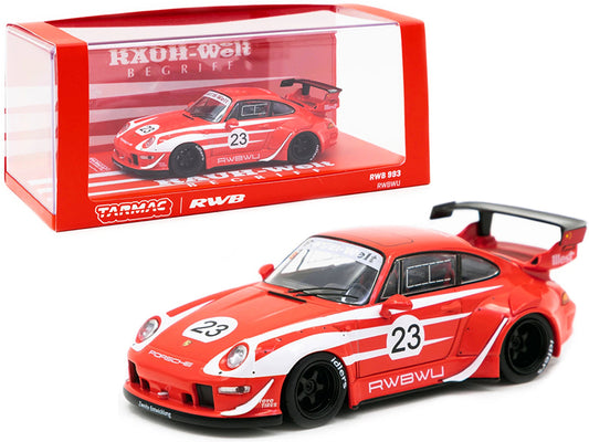 Porsche RWB 993 #23 \RWBWU\" Red with White Stripes \"RAUH-Welt