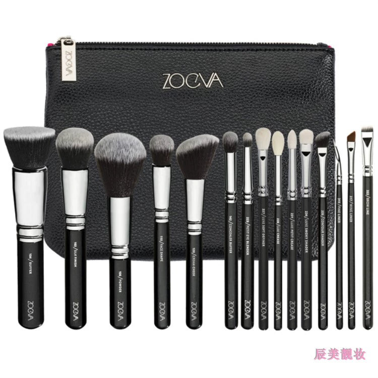 Zoeva Hot 15 PCs Brown Highlight Makeup Brush