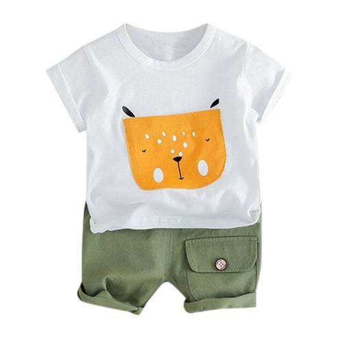 Boys T-Shirt and Cargo Shorts Set