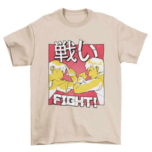 Anime fight t-shirt