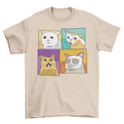 Meme cats t-shirt