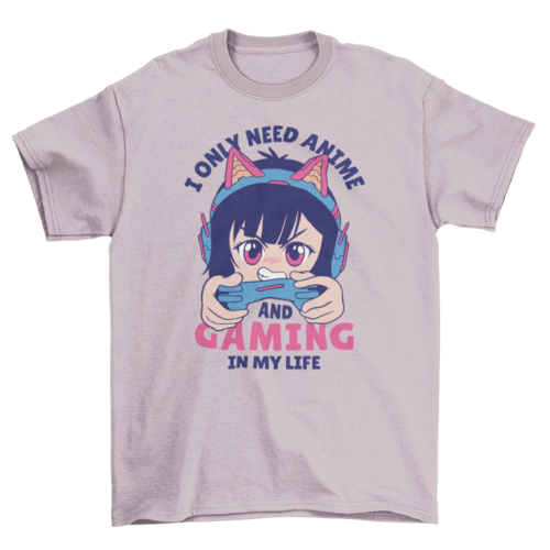 Anime and gaming t-shirt