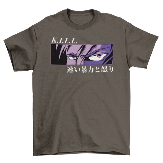 Anime angry eyes t-shirt