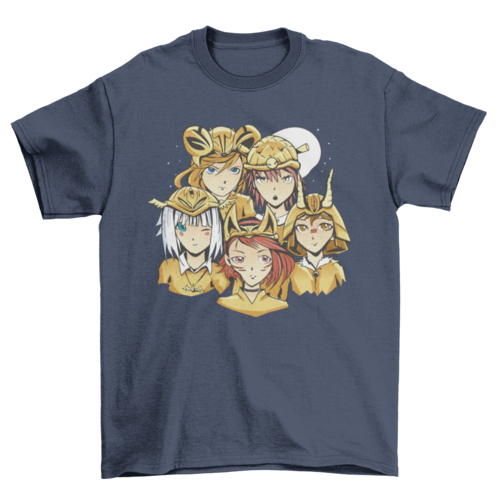 Anime animal people t-shirt design