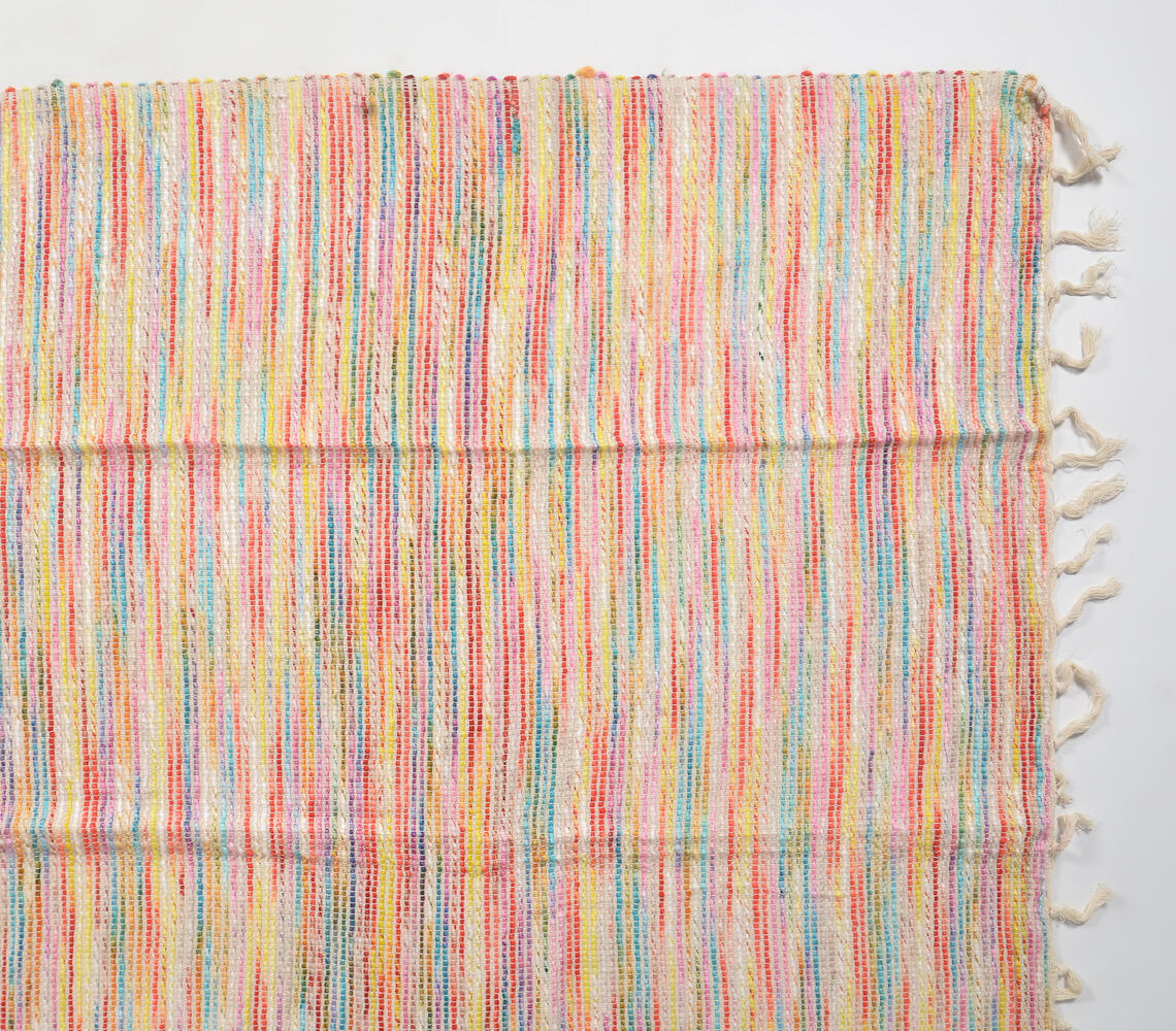 Handloom Cotton Multicolor Throw