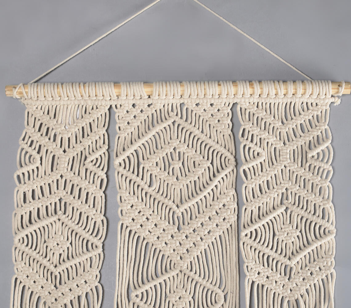 Boho Layered Macrame Wall Hanging