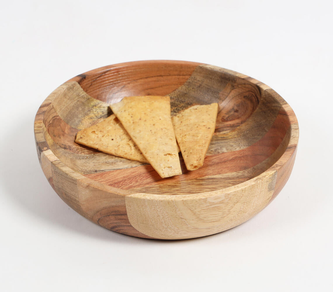 Earthy Mixed Wooden Bowl