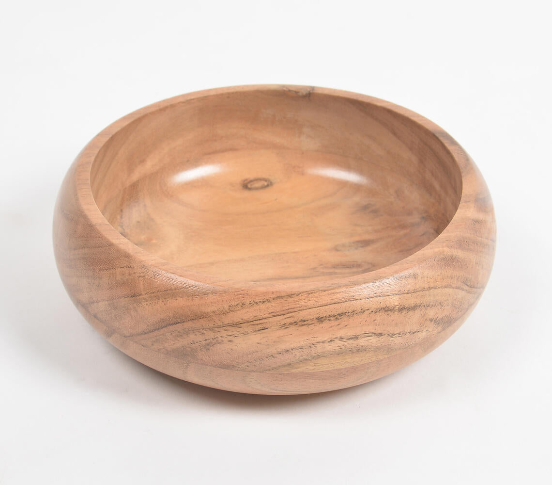 Bulky Natural Wooden Serving Bowl