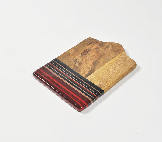 Striped Wooden Cheese board