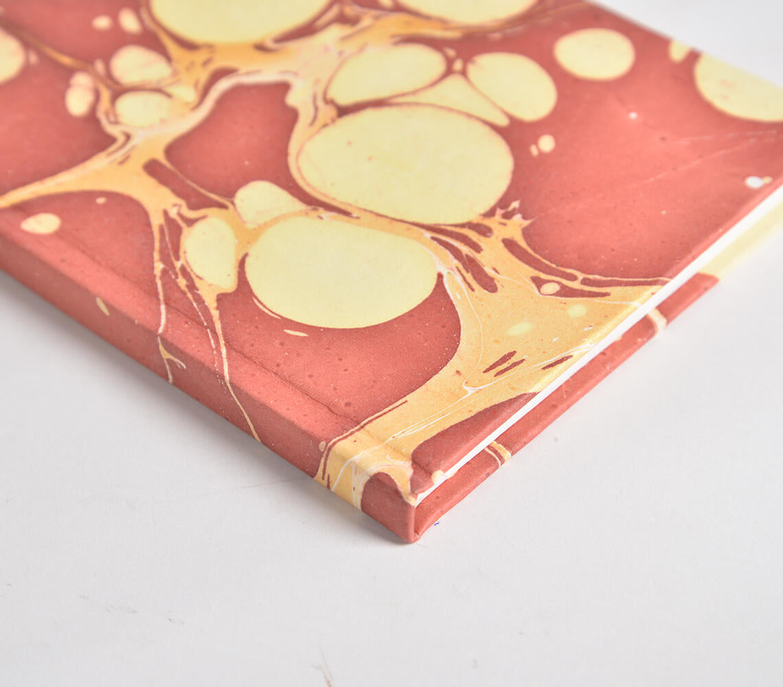 Marbleized Handmade Paper Diary Q1