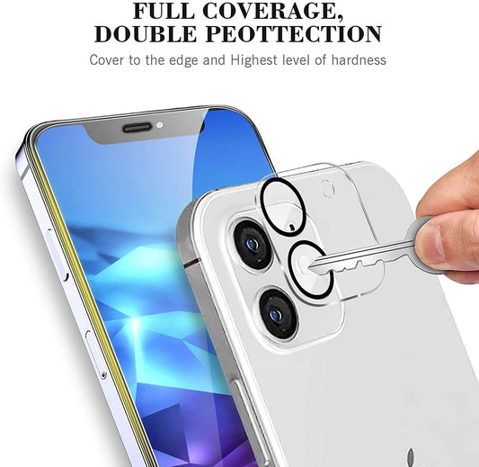 Camera Lens HD Tempered Glass Protector for iPhone 12 [6.1] Only