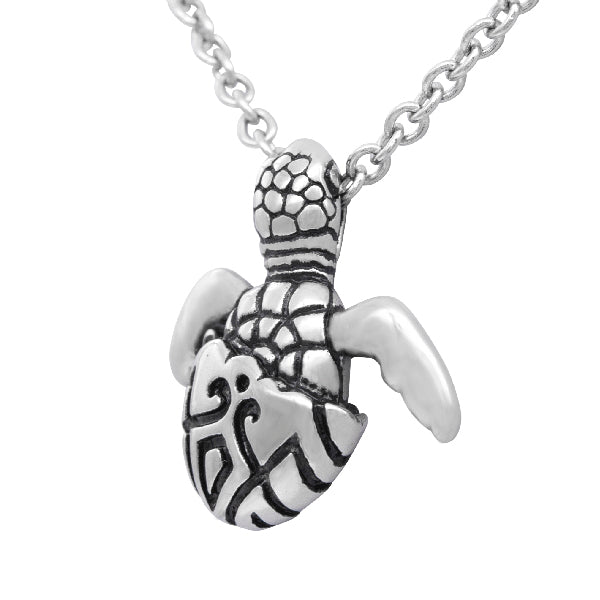 Tribal Tattoo Turtle Necklace