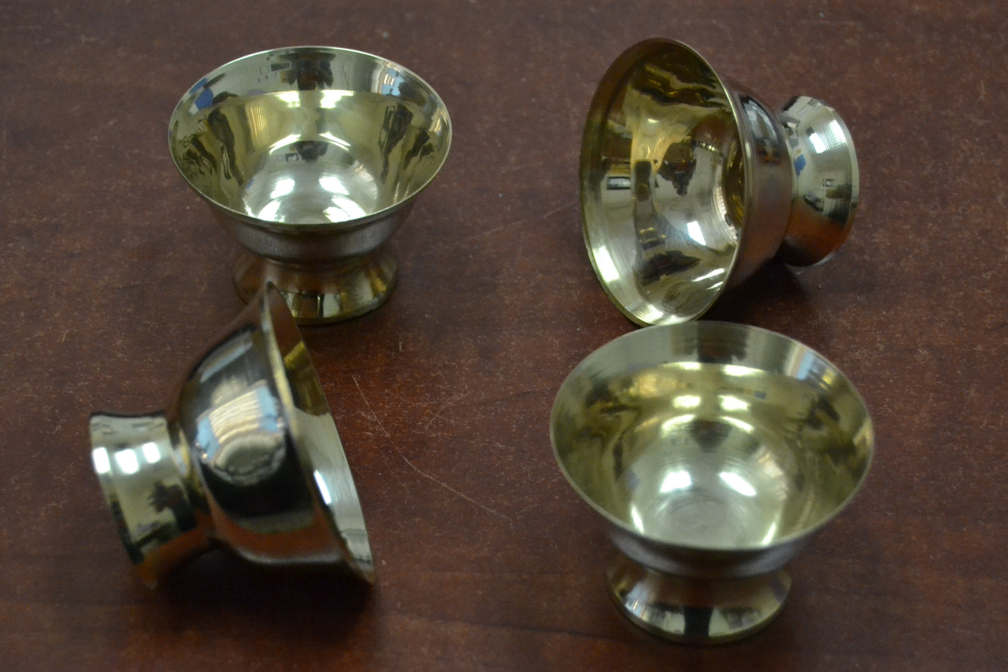 4 Pcs Handmade Brass Incense Burner Holder 2 1/4"