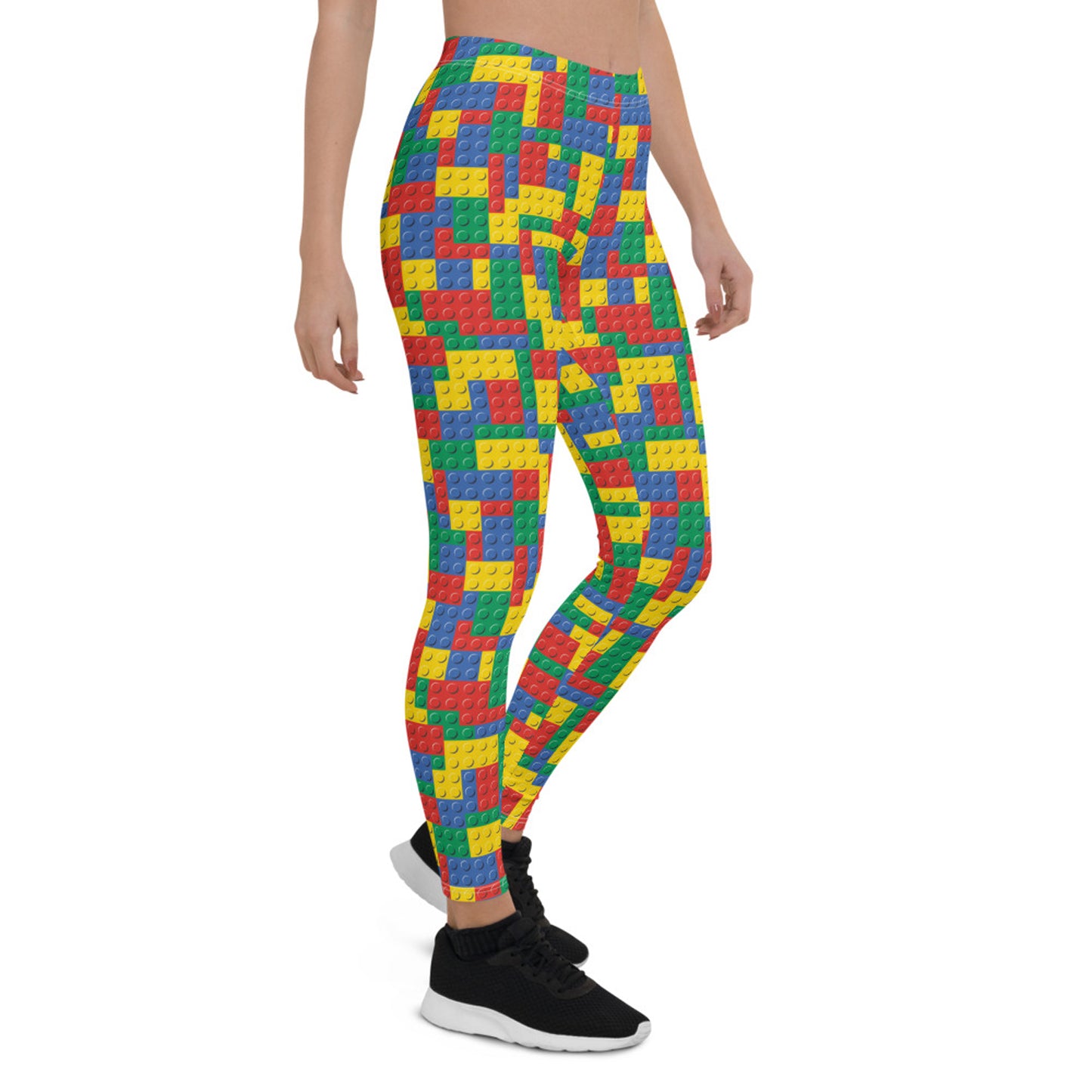 Womens Colorful Building Blocks Leggings