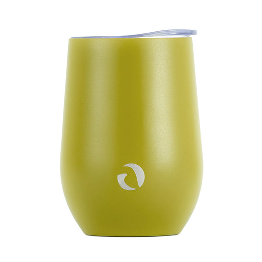 DRINCO® 12oz Insulated Wine Tumbler Glass (Martini Green)