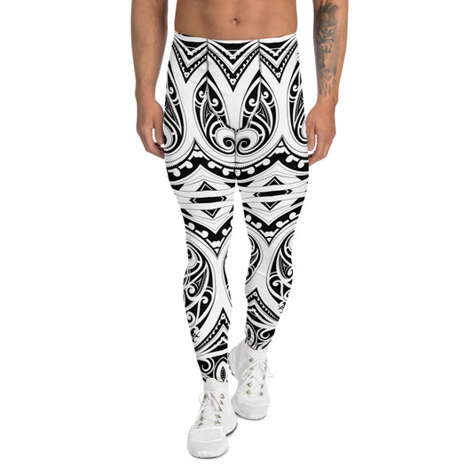 Polynesian Tattoo Inspired Leggings for Men