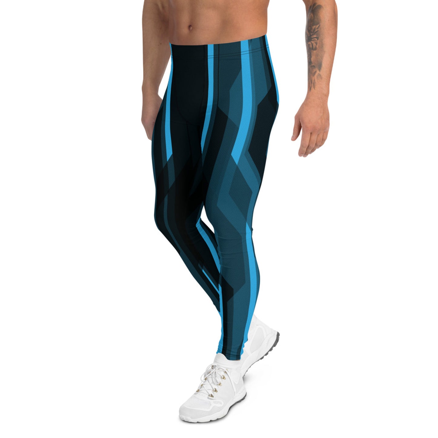 Blue Tron Inspired Leggings for Men