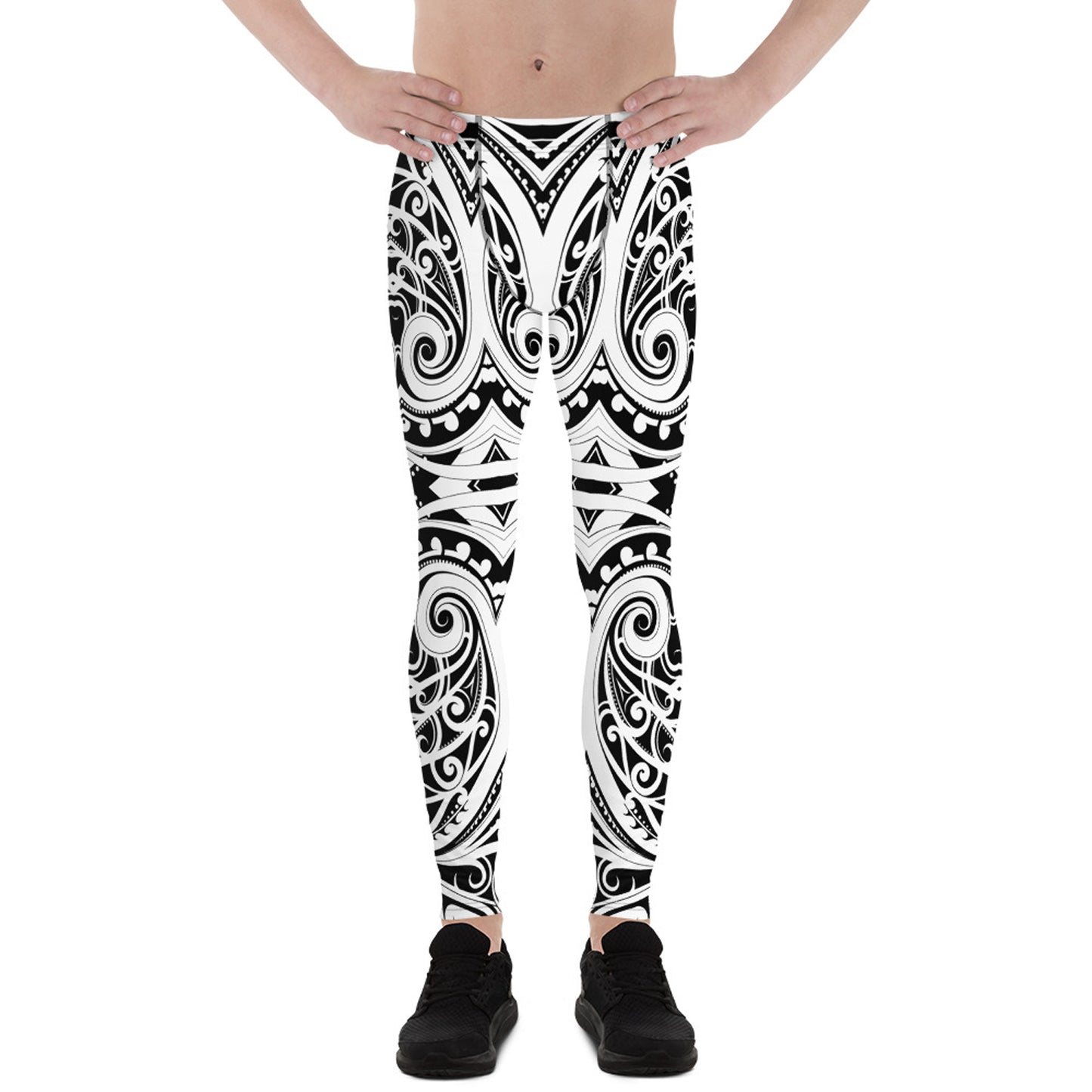 Polynesian Tattoo Inspired Leggings for Men