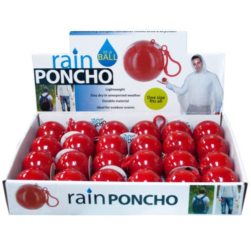 Emergency Use Rain Poncho In A Ball
