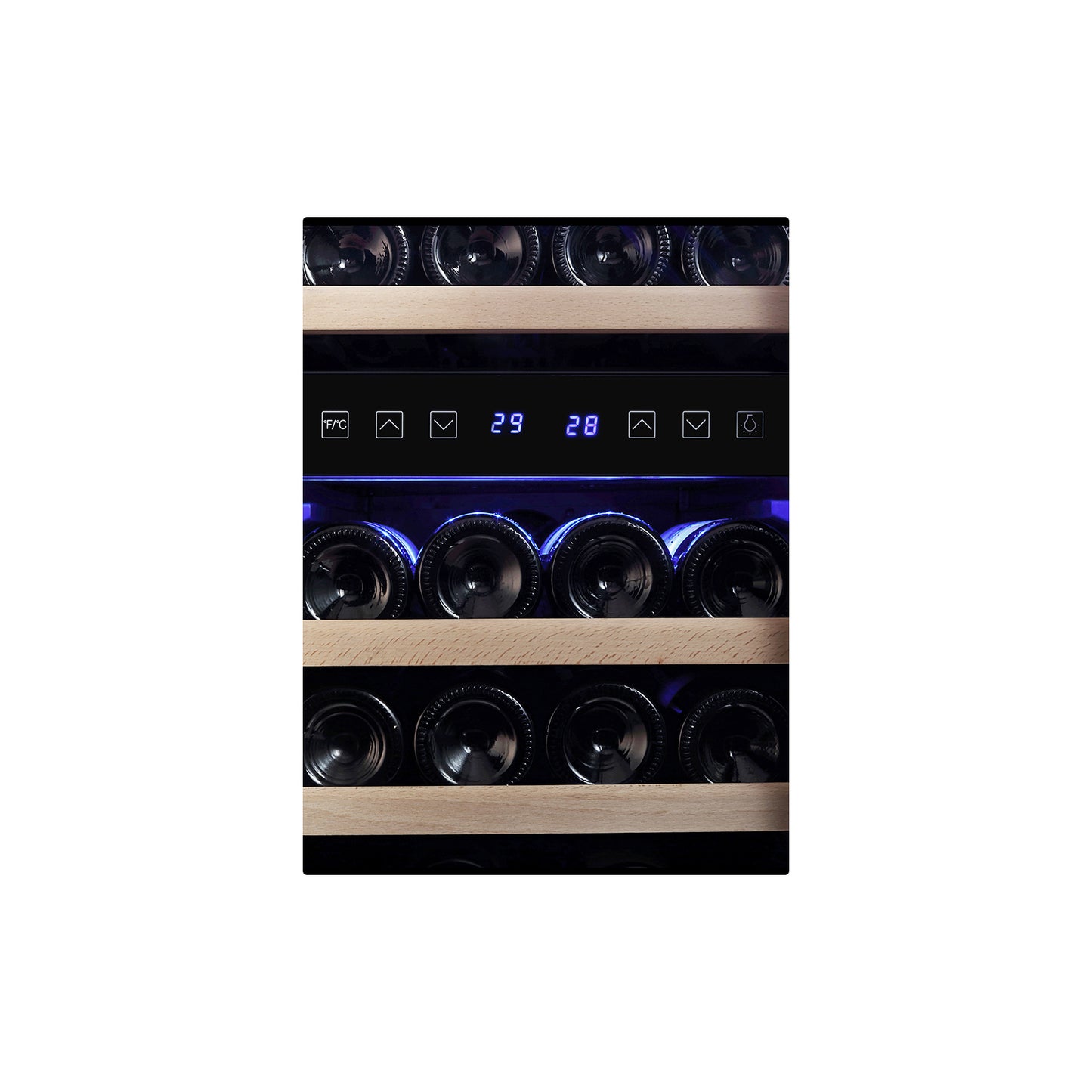 Empava WC02D 15 Inch Dual Zone Wine Cooler Wine Fridge