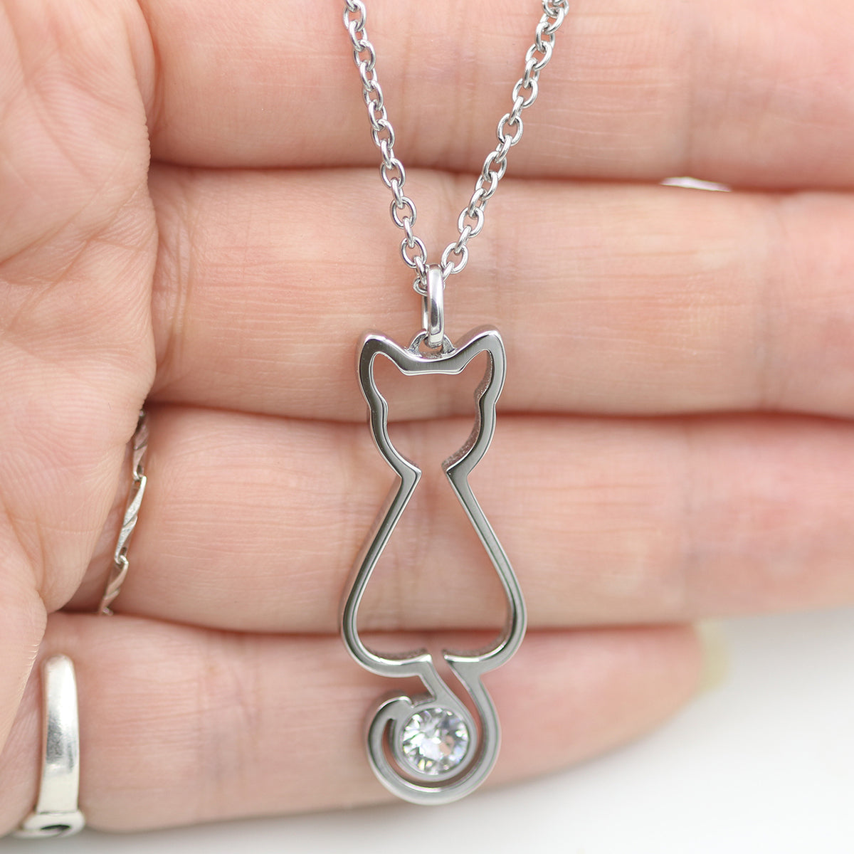 Feline Elegant Kitten Necklace