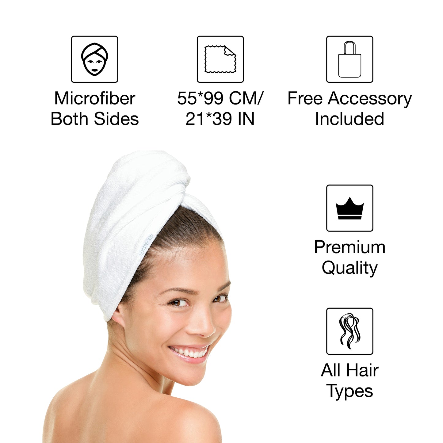 Hairworthy Hairembrace Microfiber hair towel