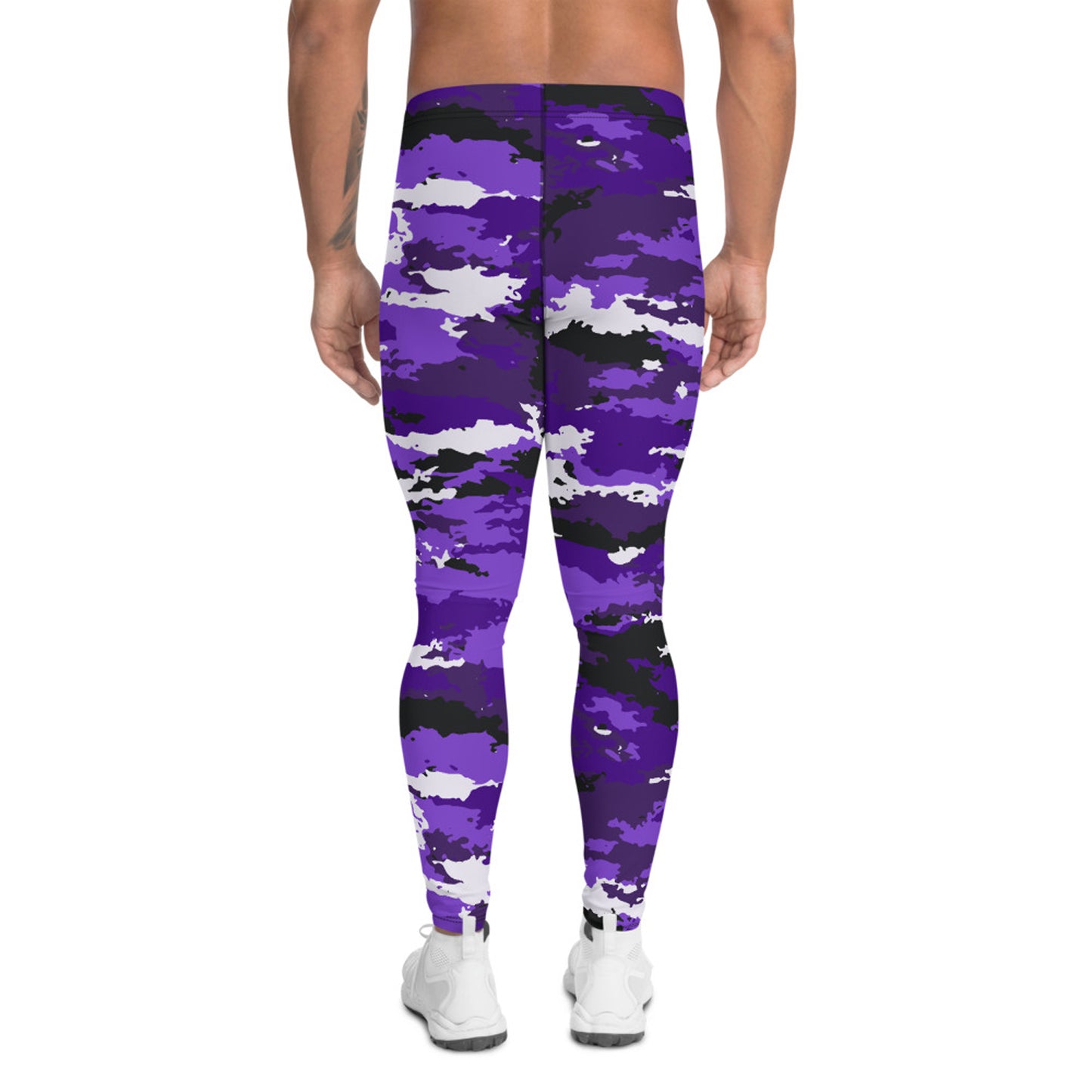 Purple Camo Leggings for Men