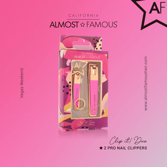 Almost Famous "Clip It" Rose Gold Nail Clipper Duo