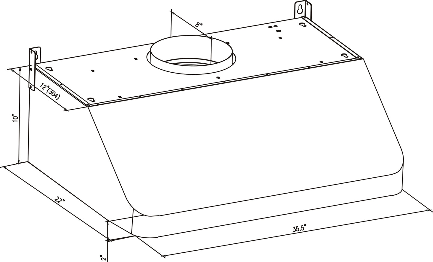 Empava 36RH02 36 in. Ducted 500 CFM Under Cabinet Range Hood