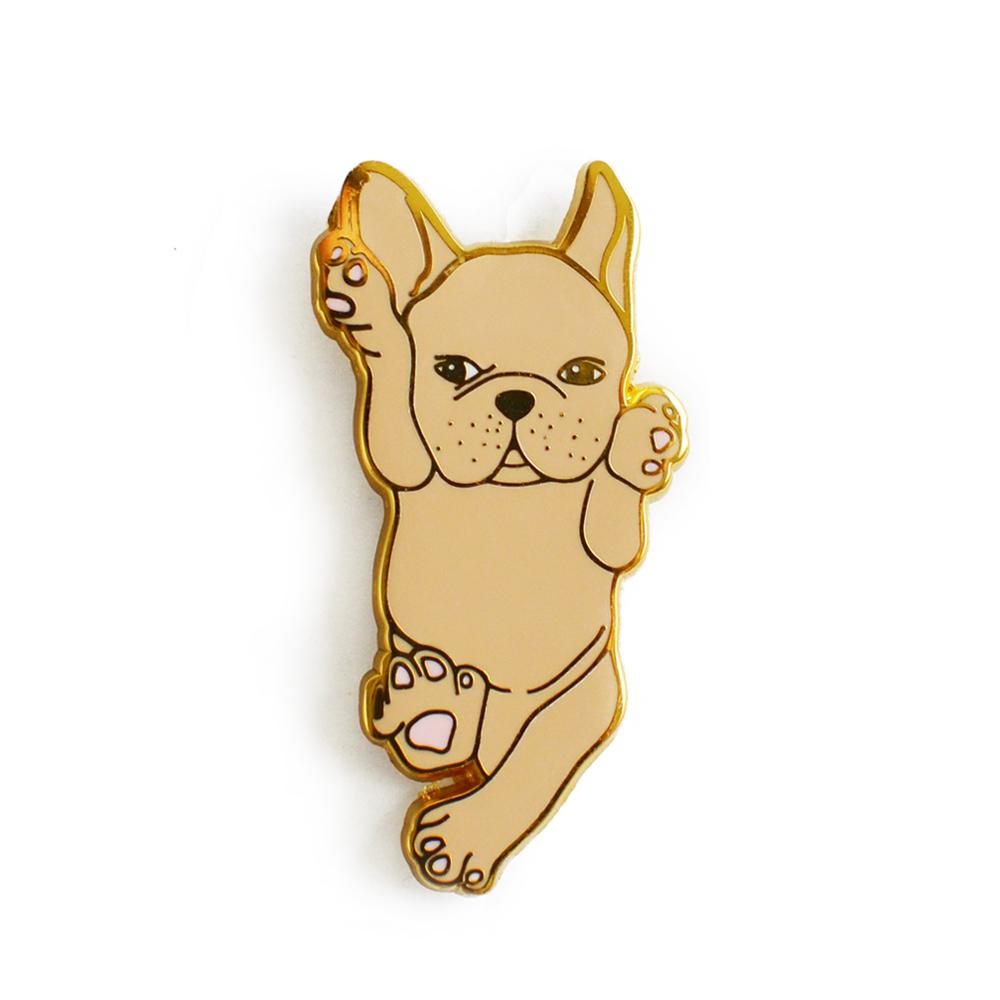 French Bulldog Enamel Pin - Fawn