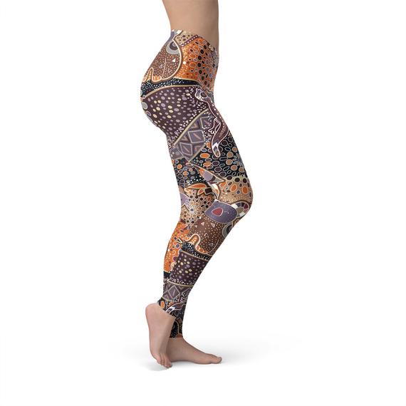 Womens Aboriginal Dreamtime Leggings