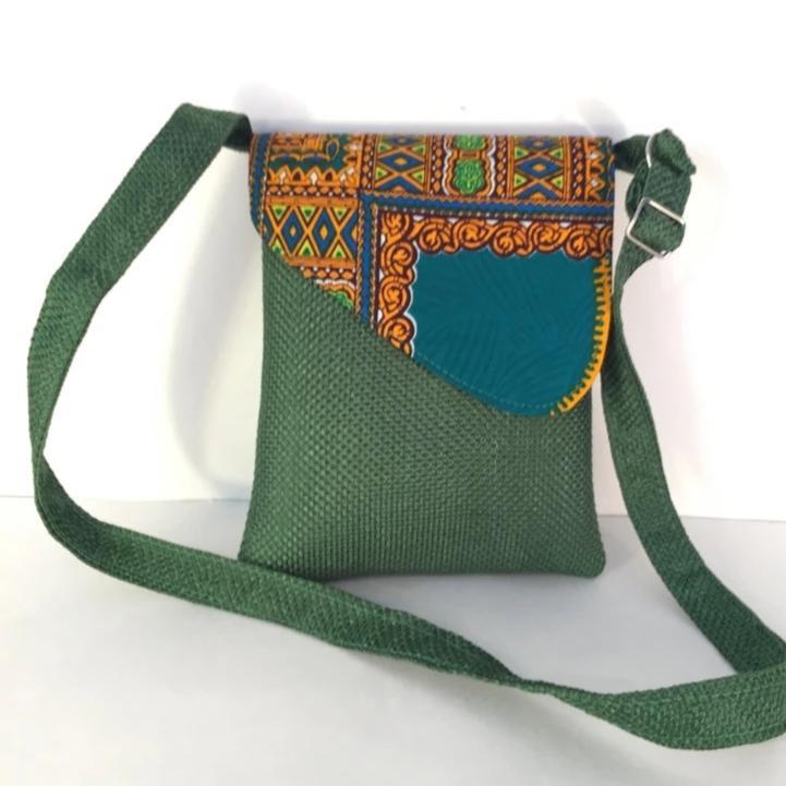 African traditional  CrossBody Handmade  Laptop Bag