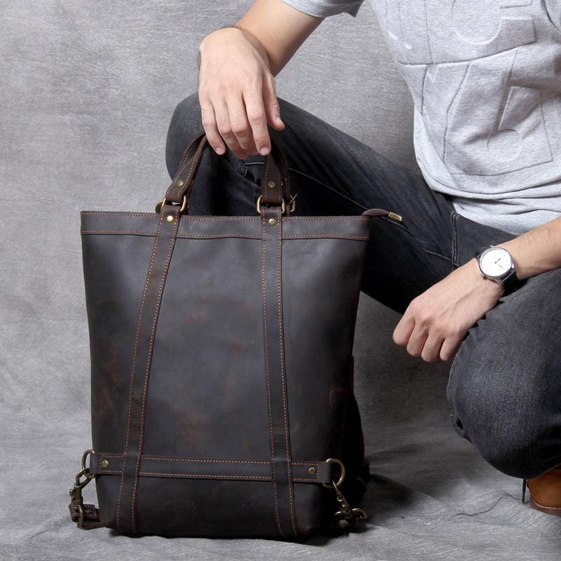 The Icarus | Handmade Vintage Leather Backpack