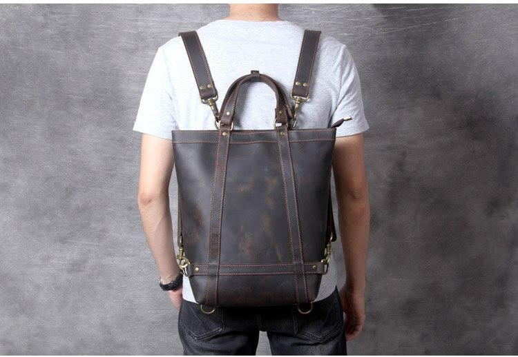 The Icarus | Handmade Vintage Leather Backpack